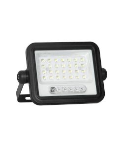 V-TAC Faro LED Solare 5W Nero con Telecomando e Sensore Crepuscolare