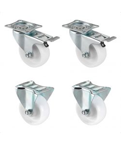 Pircher Ruote Transport Set Professionale 2 Fisse 1 Elevatore Bianco