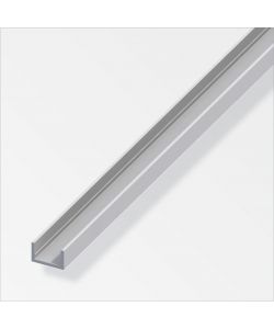 Profilo A U 10X13,5 Alluminio Argento 1Metro
