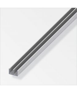 Profilo Uu 10X15,9X10 Alluminio  Argetato 1Metro