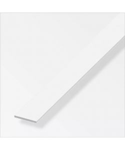 Barra Piatta Alluminio Bianco Traffico 25x2 mm 1 m Resistente