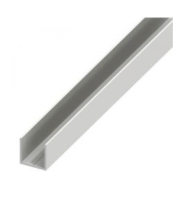 Alfer Profilo Quadrato a U PVC Bianco 11,5x1,5 cm Lunghezza 1 m