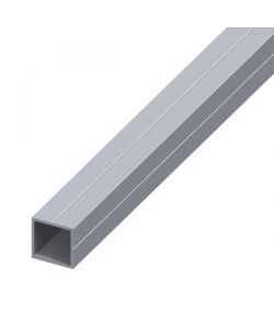 ALFER Tubo Quadrato Alluminio Naturale 15,5x1,5 mm Lunghezza 1 m