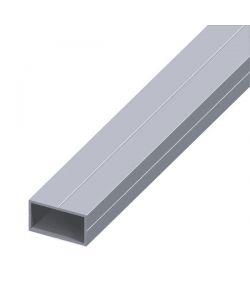 ALFER Tubo rettangolare alluminio naturale 15,5x27,5 mm - 1 m