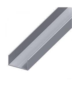 ALFER Profilo a U rettangolare alluminio naturale 15,5x27,5 mm 2,5 m