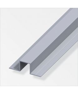 Alfer Profilo a U 23,5 x 67,5mm Alluminio Naturale Lunghezza 1 m