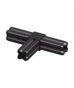 Alfer Congiuntore T 23,5 mm Giunto 90� PVC Nero con 3 Perni