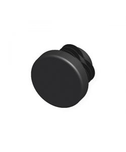 ALFER Tappo a Lamelle Tondo Plastica Nero D. 23,5 mm Confezione 2 pz