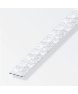 Alfer Barra Piatta Acciaio Zincato 35,5x1,5mm Lunghezza 1m Fai da Te