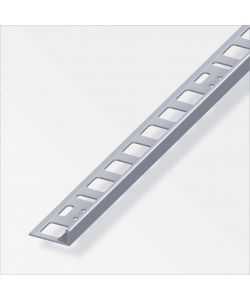 Alfer Profilo Angolare Alluminio Incolore 10x21mm 2,5m per Piastrelle