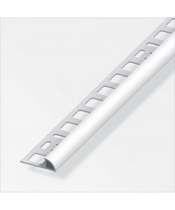Alfer Profilo a Quadrante 8 mm Alluminio Anodizzato Argento 2,5 m