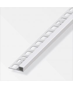 Alfer Profilo Quadrato 10 mm Alluminio Anodizzato Argento - 2,50 m
