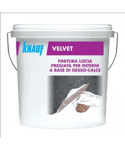 KNAUF Gesso Velvet 5 kg Barattolo per Interni e Esterni Edilizia
