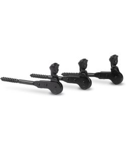 GAH-Alberts Fermaporta Testa di Pastore Nero Set 3 Pezzi Acciaio �10 mm