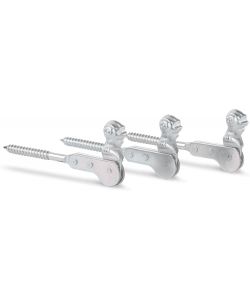 GAH-Alberts Set di 3 fermaporta zincato a testa di donna 129 mm