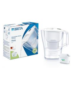 Brita Caraffa Filtrante Aluna 2,4L Bianco - Acqua Pura e Fresca