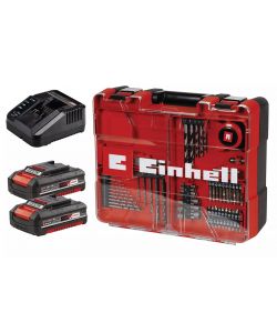 Einhell Trapano Avvitatore a Percussione a Batteria TE-CD 18/40 Li-i 650W 64 Accessori
