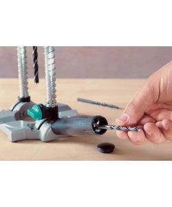 Wolfcraft Guida Mobile Orientabile per Trapano - Robusta e Sicura