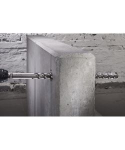 Wolfcraft Punta da Muro Lunga 14x400mm - Acciaio Sabbiato