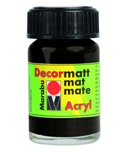 Decormatt Acryl Marabu 15 ml Nero