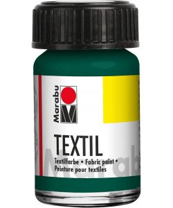 Marabu Vernice per Tessuti Verde Scuro 15 ml - A base d'acqua - Lavabile