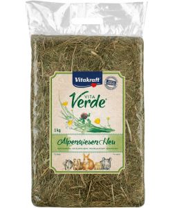Vitakraft Fieno dei Pascoli Alpini 1 kg - Mangime per Roditori - Alta Fibra