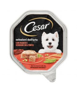 Cesar Pat� Manzo e Verdure per Cani Adulti 150g Umido