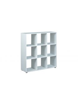 Libreria 9 Box Laminato Bianco 104.5x33x109