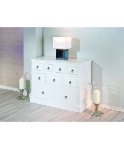 Cassettiera Provence 90 X 35 X 116 H Cm Bianco