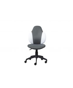 Poltroncina Morbido Pu grigio nero 5