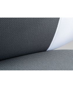 Poltroncina Morbido Pu grigio nero 5