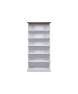 Libreria WL 5 in Pino Massello Bianco 90 x 38,1 x 190 cm