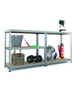 Scaffale Metallo e Legno - 5 Ripiani Regolabili - 92x46x180cm