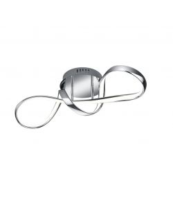 Reality Plafoniera LED Perugia Cromo 60cm con Dimmer 28W