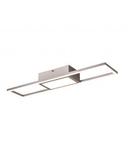 Plafoniera SMD LED Rigido - 22W - 2800lm - Nichel Opaco 60 x 6 x 13 cm