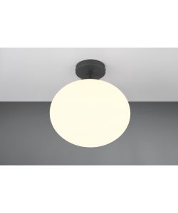 Trio Plafoniera in Vetro Fomento - Nera - E27 D.30x33cm