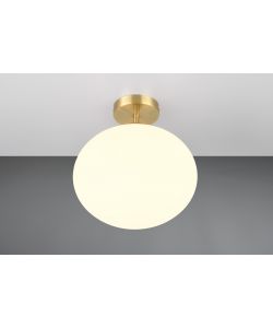 Trio Plafoniera in Vetro Fomento - Ottone Satinato - E27 D.30x33cm