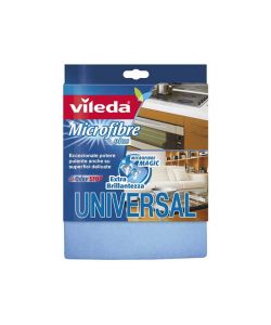 Vileda Panno Microfibra Plus Celeste 36x38 cm 100% Lavabile 2 Pezzi