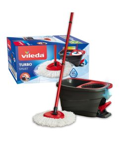 Vileda Kit Pulizia Turbo Smart - Microfibra - Secchio e Strizzatore