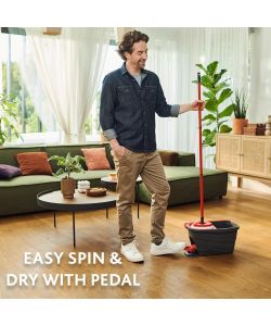 Vileda Kit Pulizia Turbo Smart - Microfibra - Secchio e Strizzatore