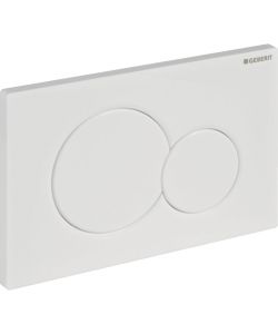 Geberit Placca Comando Sigma01 Bianco 246x164 mm Risciacquo Doppio