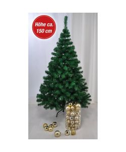 HI Albero di Natale con Supporto in Metallo Verde 150 cm