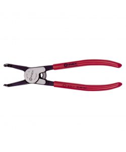 Pinza per anelli Seeger esterni becchi curvi