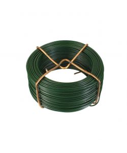 Filo di ferro zincato rivestito PVC verde Diam. 1,0 mm. - 60 mt.