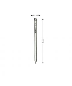 Masidef Chiodi Testa Groppino Lucidi in Acciaio - D.0.9x13mm - 80gr