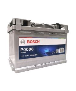 Batteria auto Bosch P0008 74AH dx