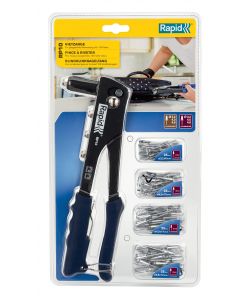 Rapid Kit Rivettatrice Manuale RP10 Ergonomica - 100 Rivetti Alluminio