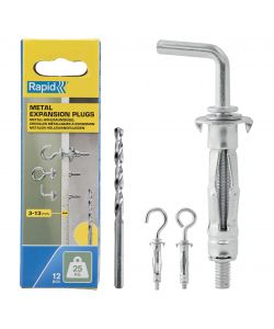 Rapid Tasselli ad Espansione M8x32 - Set 12 Pz per Cartongesso
