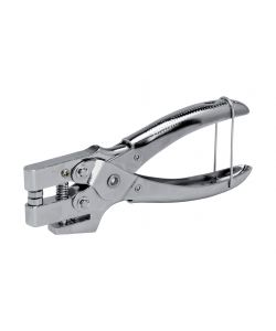Rapid Pinza Occhiellatrice con Perforatore Integrato Argento - 105 Occhielli 4 mm per Pelle e Tessut