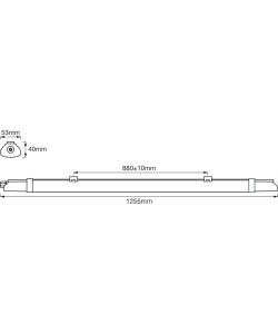 Plafoniera Stagna Led Slim